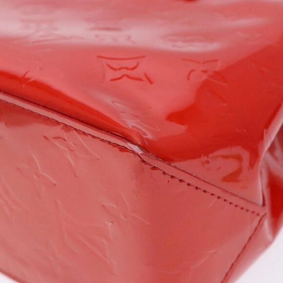 LOUIS VUITTON Monogram Vernis Reade PM Hand Bag Red Rouge M91088 LV Auth ep10371 - Picture 5 of 16